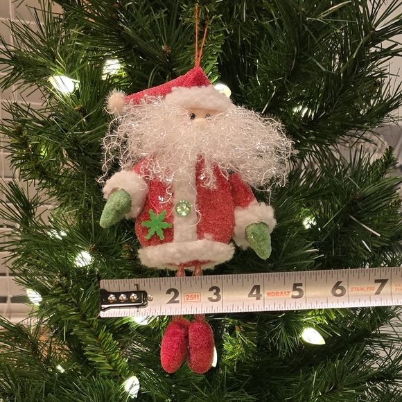 🎄ORNAMENT Santa Claus Red White Unique Vintage Boutique Christmas - Picture 4 of 4